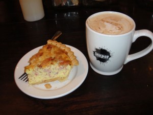 pumpkin pie chai brie / ham quiche